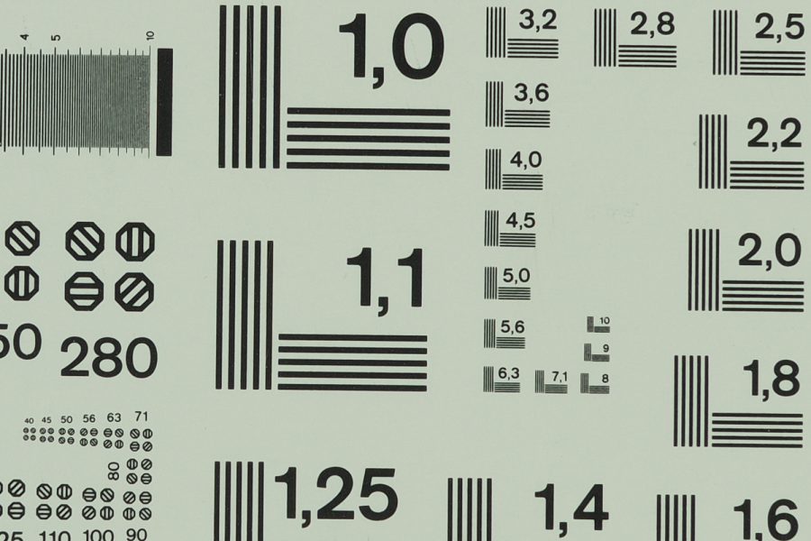 UVFilter Schärfetest Grafik und Gestaltung